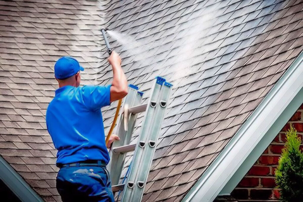 roof soft wash Residential Pressure Cleaning Services